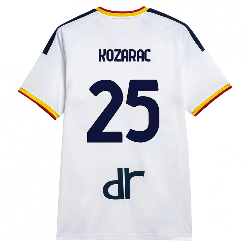 Danxen Criança Camisola Haris Kozarac #25 Branco Amarelo Vermelho Alternativa 2026/27 Camisa Brasil