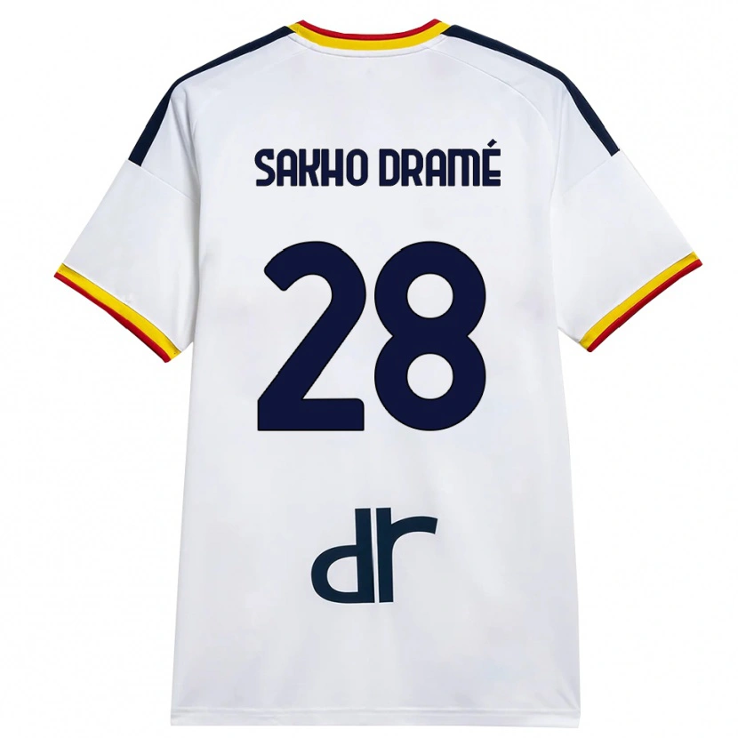 Danxen Criança Camisola Samba Sakho Dramé #28 Branco Amarelo Vermelho Alternativa 2026/27 Camisa Brasil