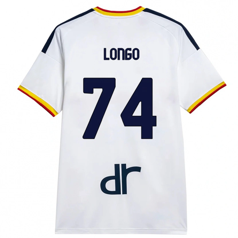 Danxen Criança Camisola Francesco Longo #74 Branco Amarelo Vermelho Alternativa 2026/27 Camisa Brasil