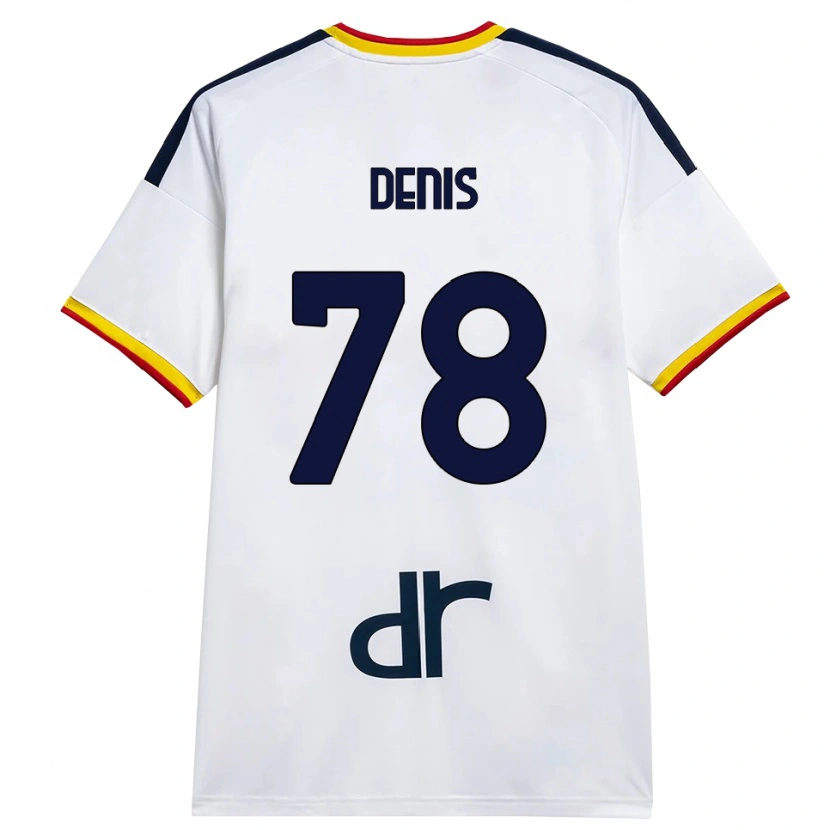 Danxen Criança Camisola Max Denis #78 Branco Amarelo Vermelho Alternativa 2026/27 Camisa Brasil