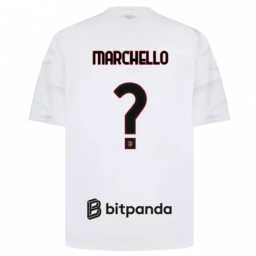 Danxen Criança Camisola Federico Marchello #0 Branco Vermelho Preto Alternativa 2026/27 Camisa Brasil