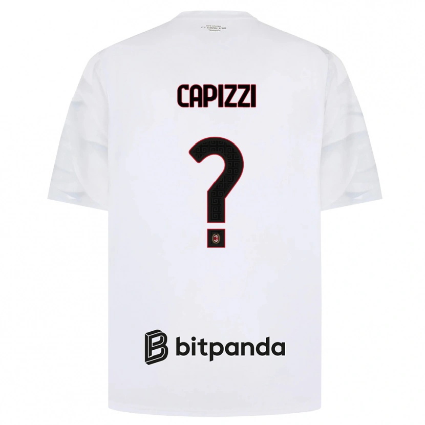 Danxen Criança Camisola Edoardo Capizzi #0 Branco Vermelho Preto Alternativa 2026/27 Camisa Brasil