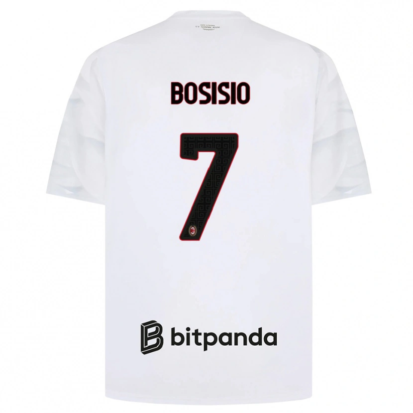 Danxen Criança Camisola Josue Bosisio #7 Branco Vermelho Preto Alternativa 2026/27 Camisa Brasil