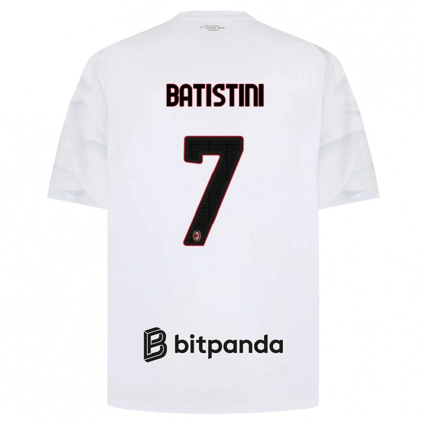 Danxen Criança Camisola Simone Batistini #7 Branco Vermelho Preto Alternativa 2026/27 Camisa Brasil