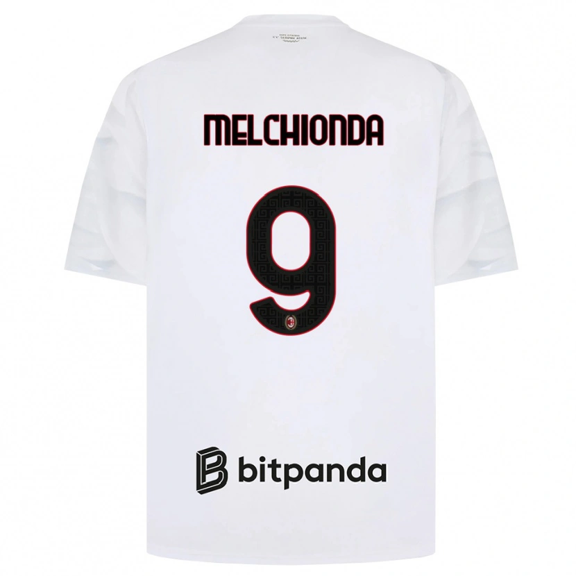 Danxen Criança Camisola Marco Melchionda #9 Branco Vermelho Preto Alternativa 2026/27 Camisa Brasil