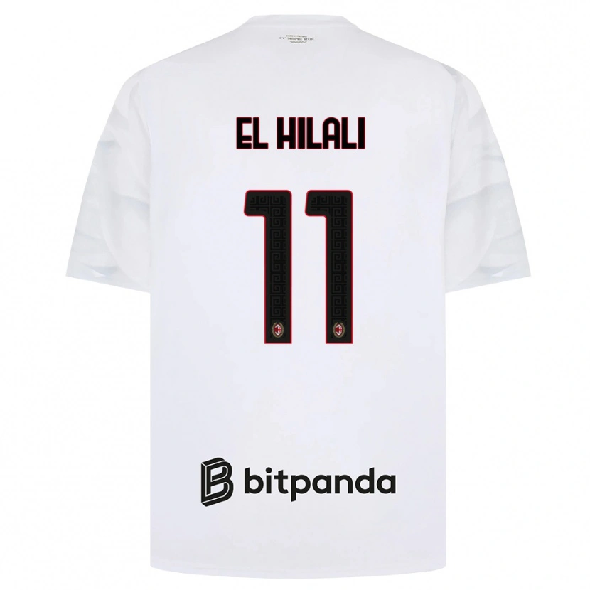 Danxen Criança Camisola Youns El Hilali #11 Branco Vermelho Preto Alternativa 2026/27 Camisa Brasil