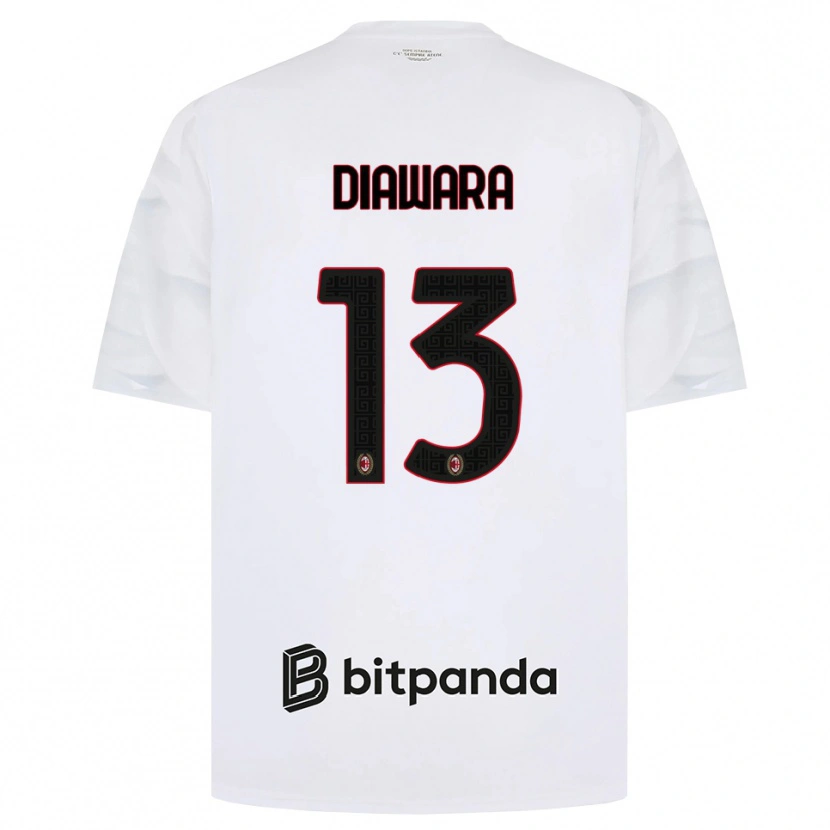 Danxen Criança Camisola Sankhoun Diawara #13 Branco Vermelho Preto Alternativa 2026/27 Camisa Brasil