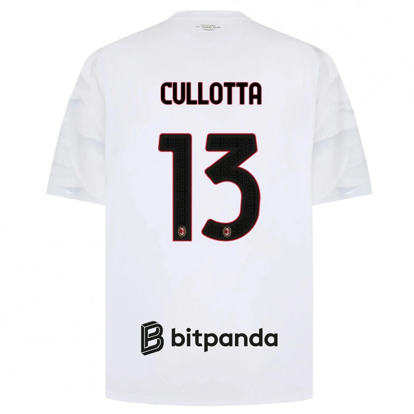 Danxen Criança Camisola Andrea Cullotta #13 Branco Vermelho Preto Alternativa 2026/27 Camisa Brasil