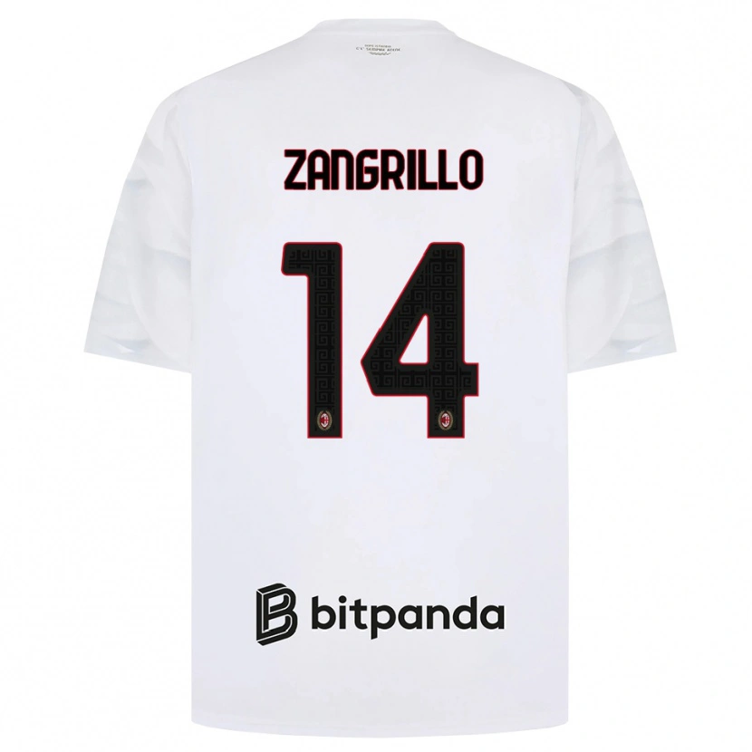 Danxen Criança Camisola Giacomo Zangrillo #14 Branco Vermelho Preto Alternativa 2026/27 Camisa Brasil