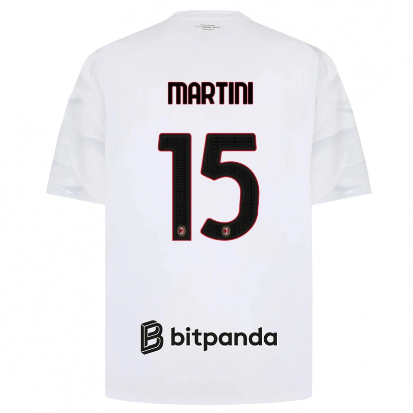 Danxen Criança Camisola Thomas Martini #15 Branco Vermelho Preto Alternativa 2026/27 Camisa Brasil