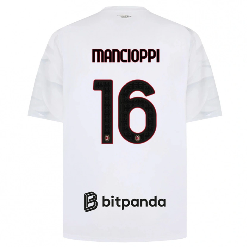 Danxen Criança Camisola Tommaso Mancioppi #16 Branco Vermelho Preto Alternativa 2026/27 Camisa Brasil