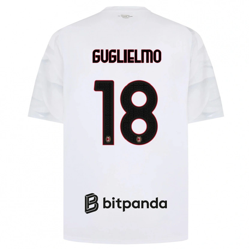 Danxen Criança Camisola Tommaso Guglielmo #18 Branco Vermelho Preto Alternativa 2026/27 Camisa Brasil
