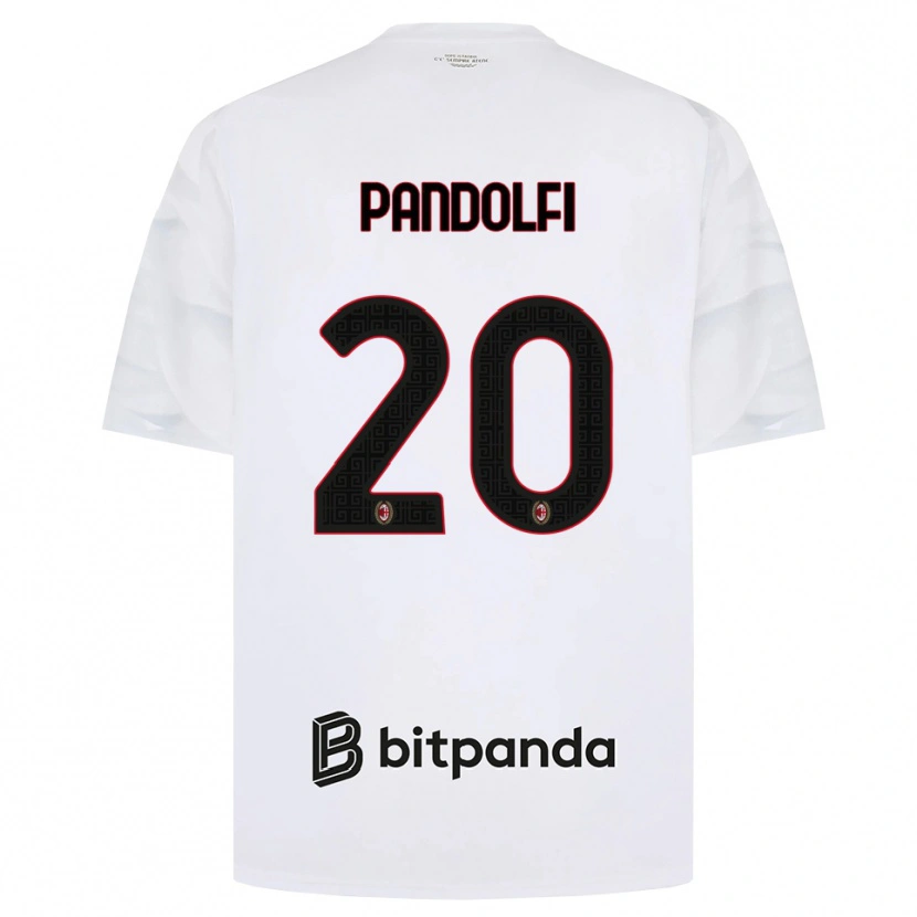 Danxen Criança Camisola Fabio Pandolfi #20 Branco Vermelho Preto Alternativa 2026/27 Camisa Brasil