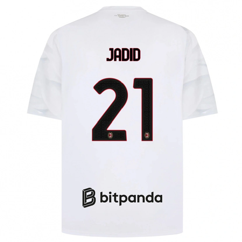 Danxen Criança Camisola Akram Jadid #21 Branco Vermelho Preto Alternativa 2026/27 Camisa Brasil