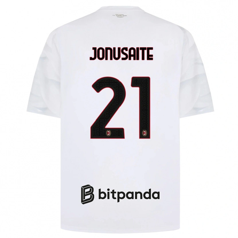 Danxen Criança Camisola Rimante Jonusaite #21 Branco Vermelho Preto Alternativa 2026/27 Camisa Brasil