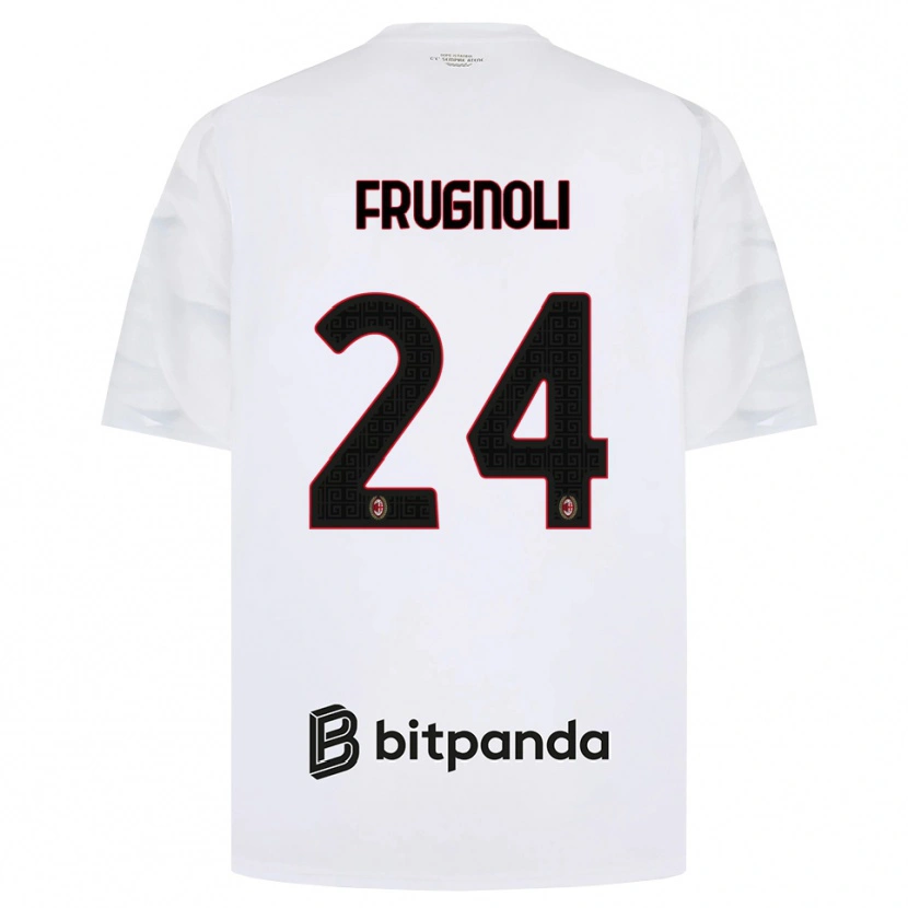 Danxen Criança Camisola Leonardo Frugnoli #24 Branco Vermelho Preto Alternativa 2026/27 Camisa Brasil