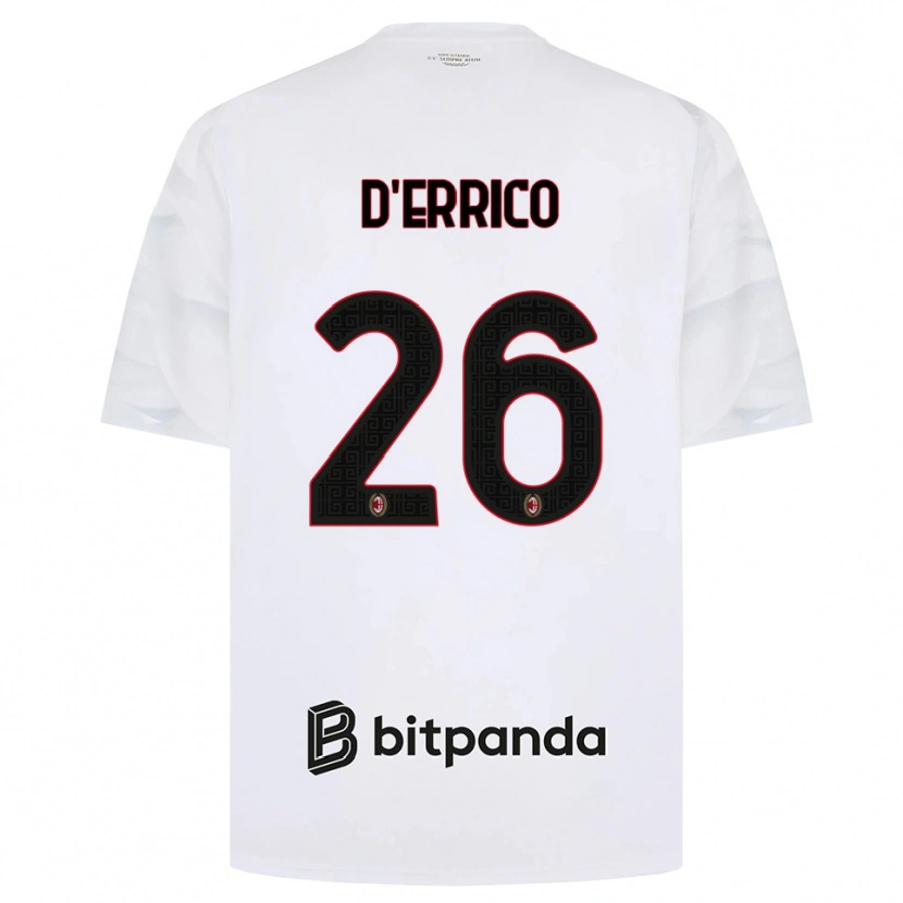 Danxen Criança Camisola Leonardo D'errico #26 Branco Vermelho Preto Alternativa 2026/27 Camisa Brasil