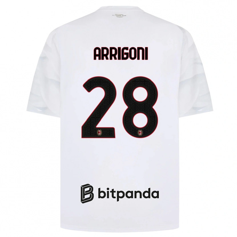 Danxen Criança Camisola Giorgia Arrigoni #28 Branco Vermelho Preto Alternativa 2026/27 Camisa Brasil