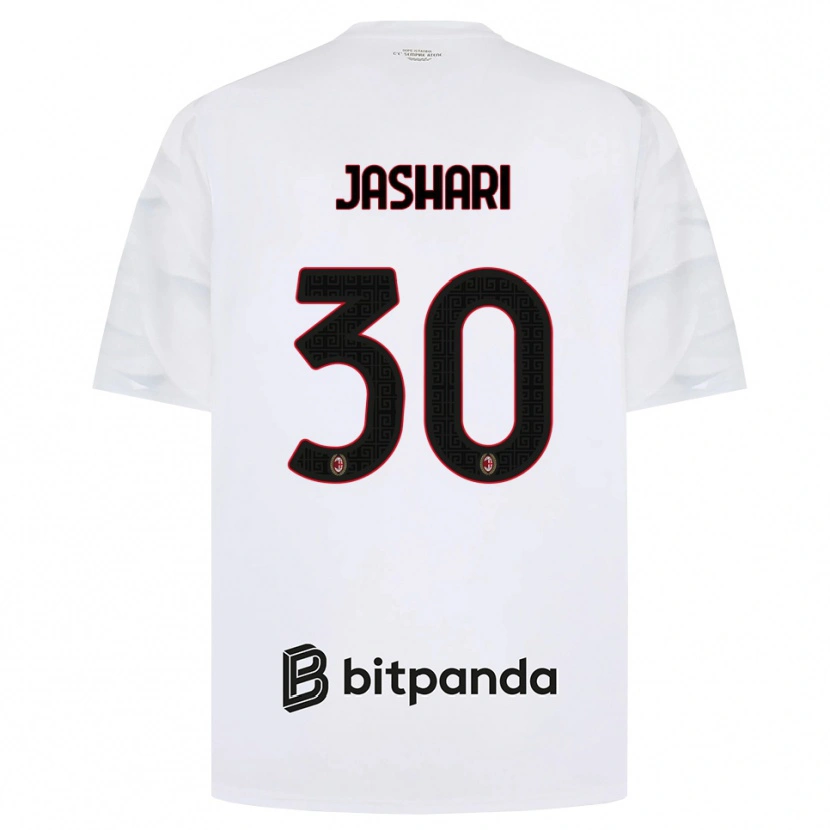 Danxen Criança Camisola Ardon Jashari #30 Branco Vermelho Preto Alternativa 2026/27 Camisa Brasil