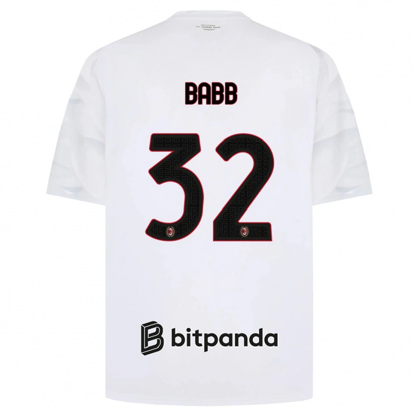 Danxen Criança Camisola Selena Delia Babb #32 Branco Vermelho Preto Alternativa 2026/27 Camisa Brasil