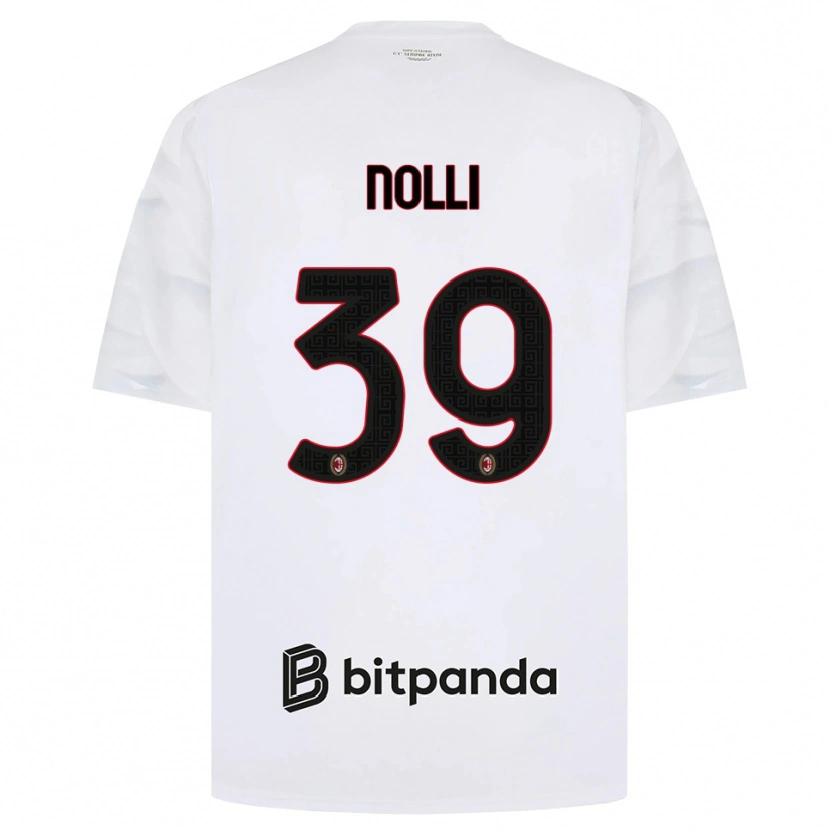 Danxen Criança Camisola Luca Nolli #39 Branco Vermelho Preto Alternativa 2026/27 Camisa Brasil