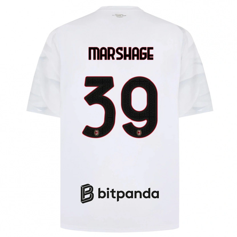 Danxen Criança Camisola Wilgot Marshage #39 Branco Vermelho Preto Alternativa 2026/27 Camisa Brasil