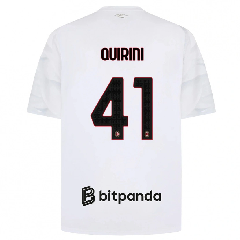 Danxen Criança Camisola Ettore Quirini #41 Branco Vermelho Preto Alternativa 2026/27 Camisa Brasil