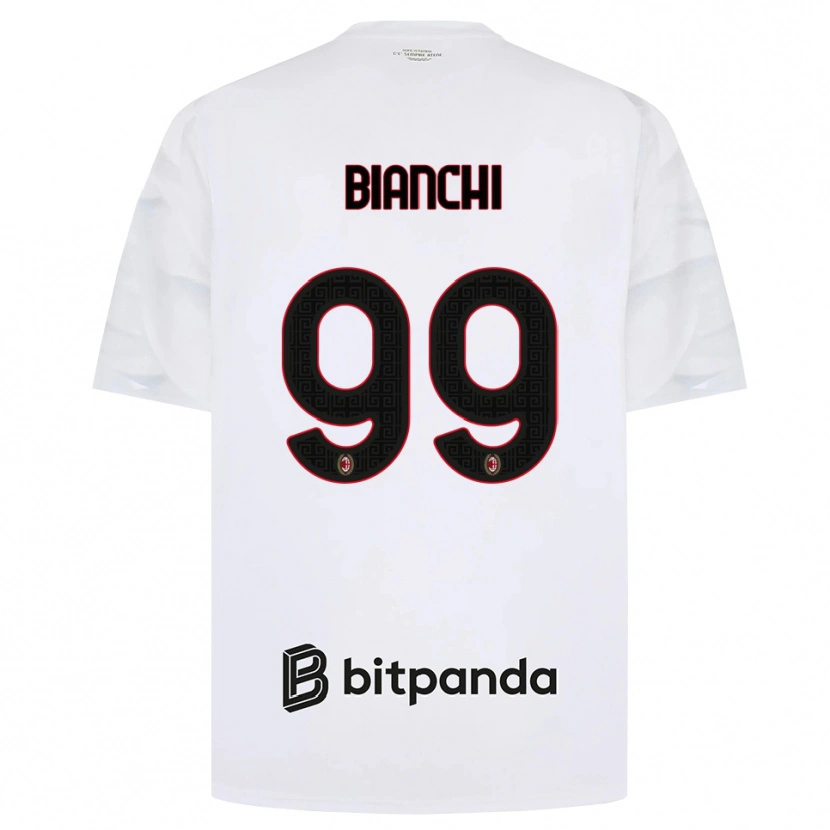 Danxen Criança Camisola Alessandro Bianchi #99 Branco Vermelho Preto Alternativa 2026/27 Camisa Brasil