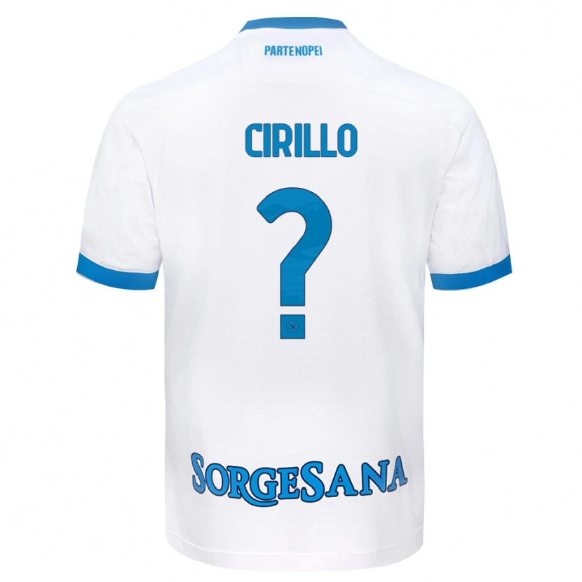 Danxen Criança Camisola Gioele Cirillo #0 Azul Celeste Branco Alternativa 2026/27 Camisa Brasil