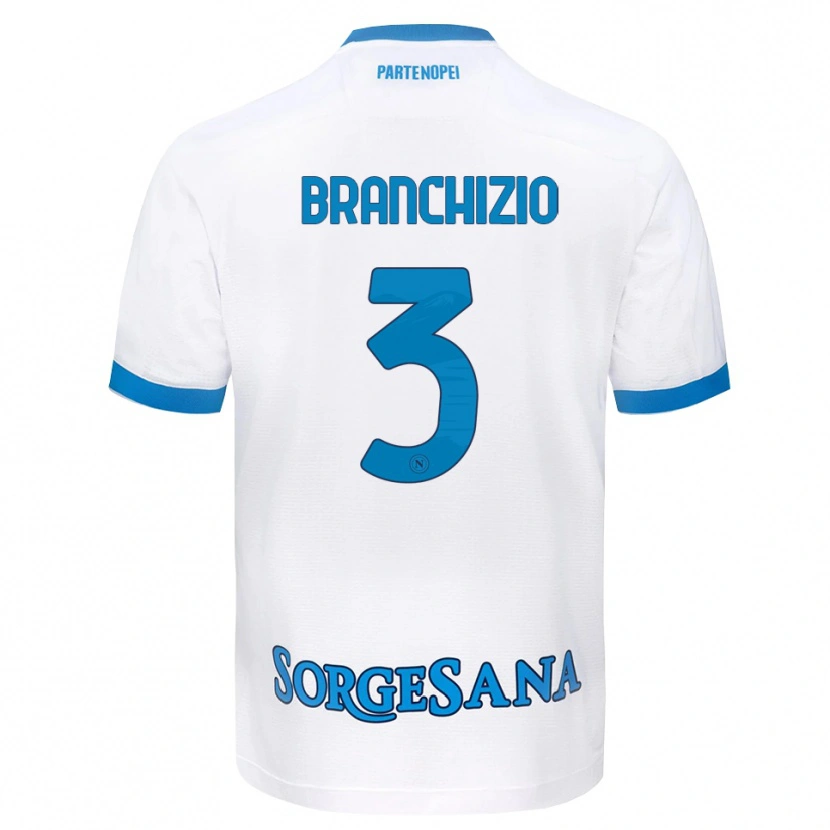Danxen Criança Camisola Agostino Branchizio #3 Azul Celeste Branco Alternativa 2026/27 Camisa Brasil