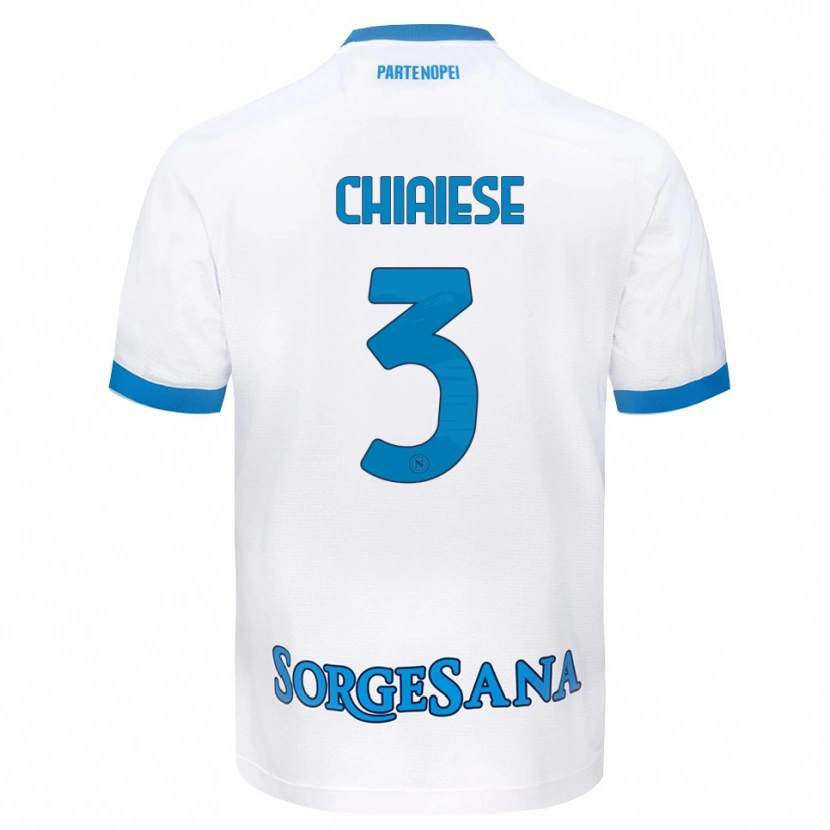 Danxen Criança Camisola Riccardo Chiaiese #3 Azul Celeste Branco Alternativa 2026/27 Camisa Brasil