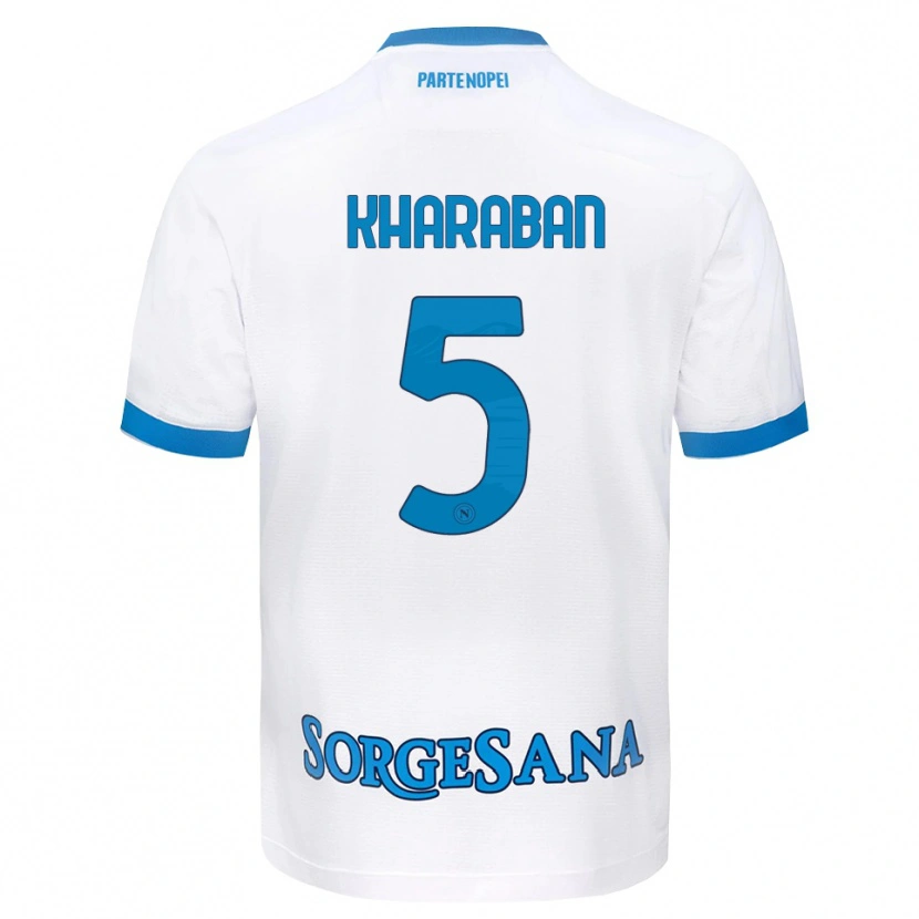 Danxen Criança Camisola Vitaliy Kharaban #5 Azul Celeste Branco Alternativa 2026/27 Camisa Brasil