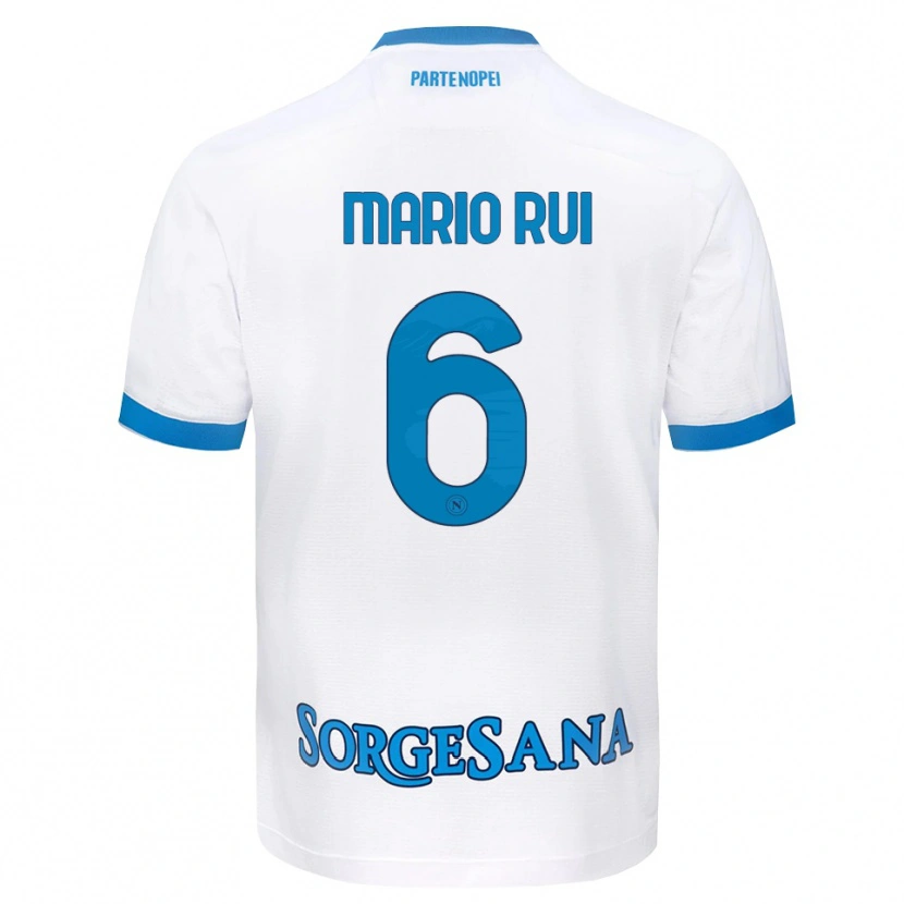 Danxen Criança Camisola Mario Rui #6 Azul Celeste Branco Alternativa 2026/27 Camisa Brasil