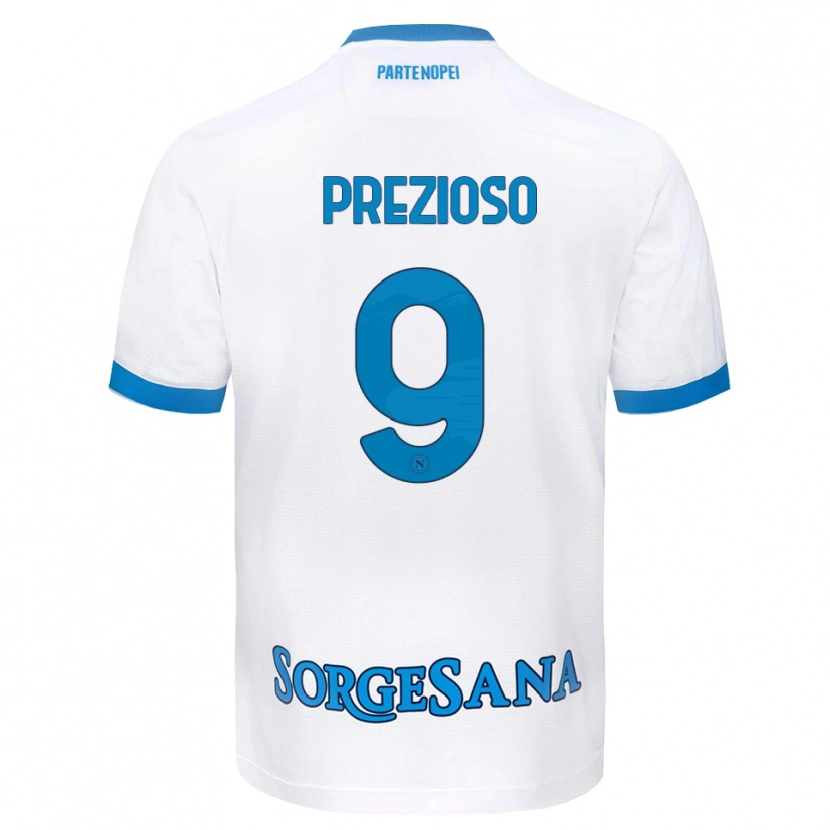 Danxen Criança Camisola Vittorio Prezioso #9 Azul Celeste Branco Alternativa 2026/27 Camisa Brasil