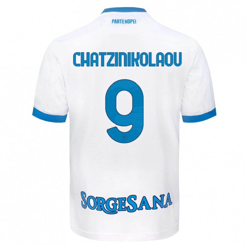Danxen Criança Camisola Despoina Chatzinikolaou #9 Azul Celeste Branco Alternativa 2026/27 Camisa Brasil