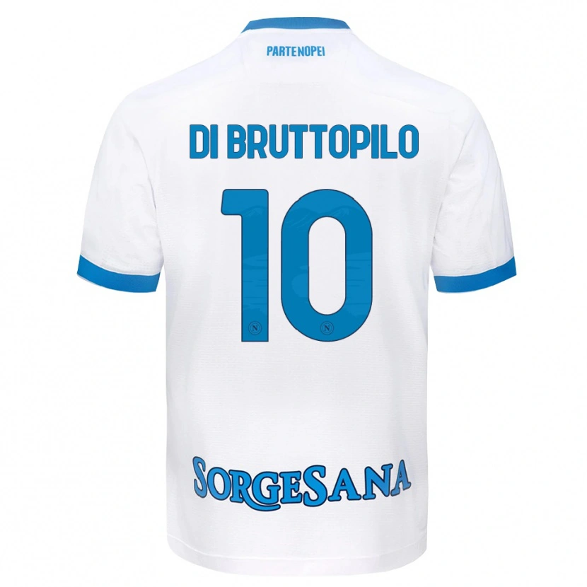 Danxen Criança Camisola Giuseppe Ambrosino Di Bruttopilo #10 Azul Celeste Branco Alternativa 2026/27 Camisa Brasil