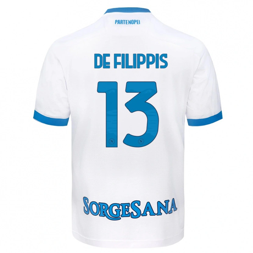 Danxen Criança Camisola Antonio De Filippis #13 Azul Celeste Branco Alternativa 2026/27 Camisa Brasil