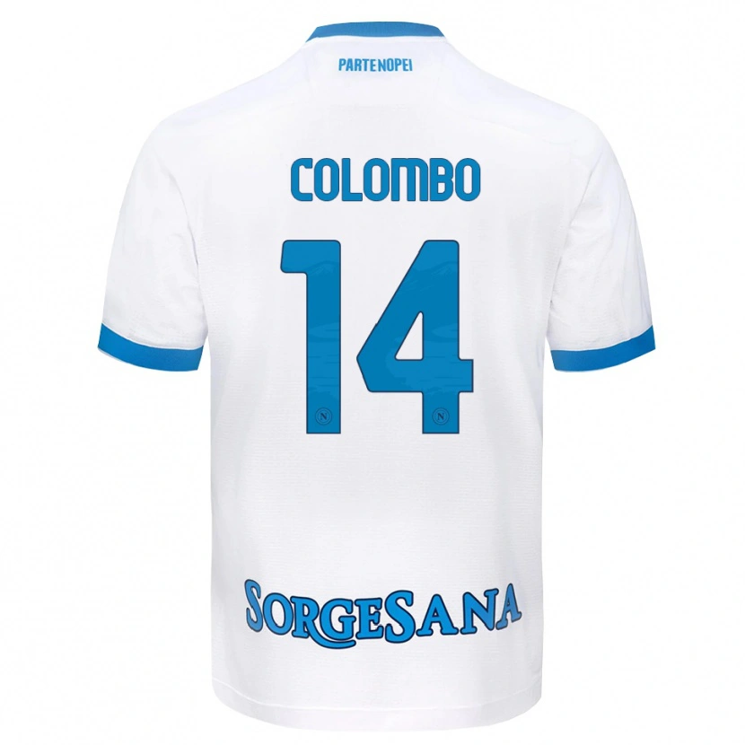 Danxen Criança Camisola Sofia Colombo #14 Azul Celeste Branco Alternativa 2026/27 Camisa Brasil