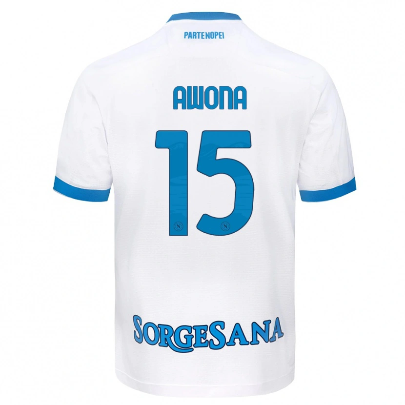 Danxen Criança Camisola Aurelle Awona #15 Azul Celeste Branco Alternativa 2026/27 Camisa Brasil