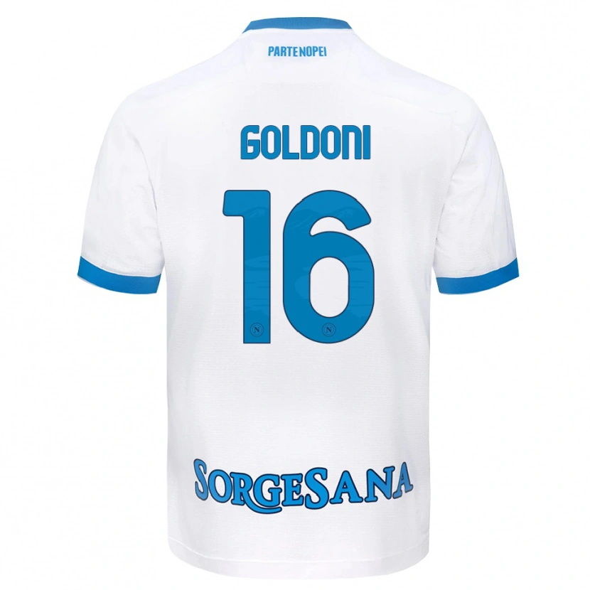 Danxen Criança Camisola Eleonora Goldoni #16 Azul Celeste Branco Alternativa 2026/27 Camisa Brasil