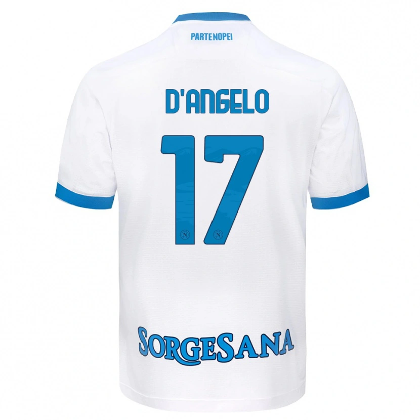 Danxen Criança Camisola Giuseppe D'angelo #17 Azul Celeste Branco Alternativa 2026/27 Camisa Brasil