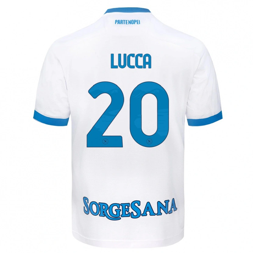 Danxen Criança Camisola Lorenzo Lucca #20 Azul Celeste Branco Alternativa 2026/27 Camisa Brasil