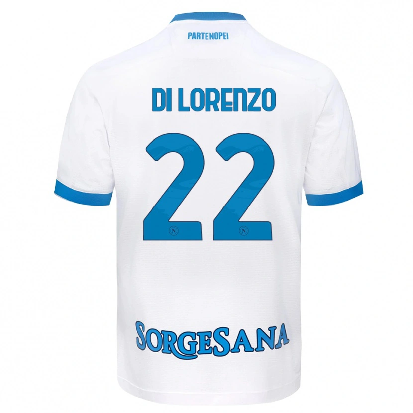 Danxen Criança Camisola Giovanni Di Lorenzo #22 Azul Celeste Branco Alternativa 2026/27 Camisa Brasil
