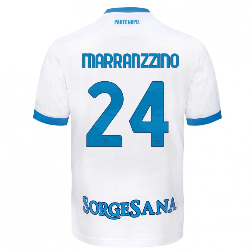 Danxen Criança Camisola Pasquale Marranzzino #24 Azul Celeste Branco Alternativa 2026/27 Camisa Brasil