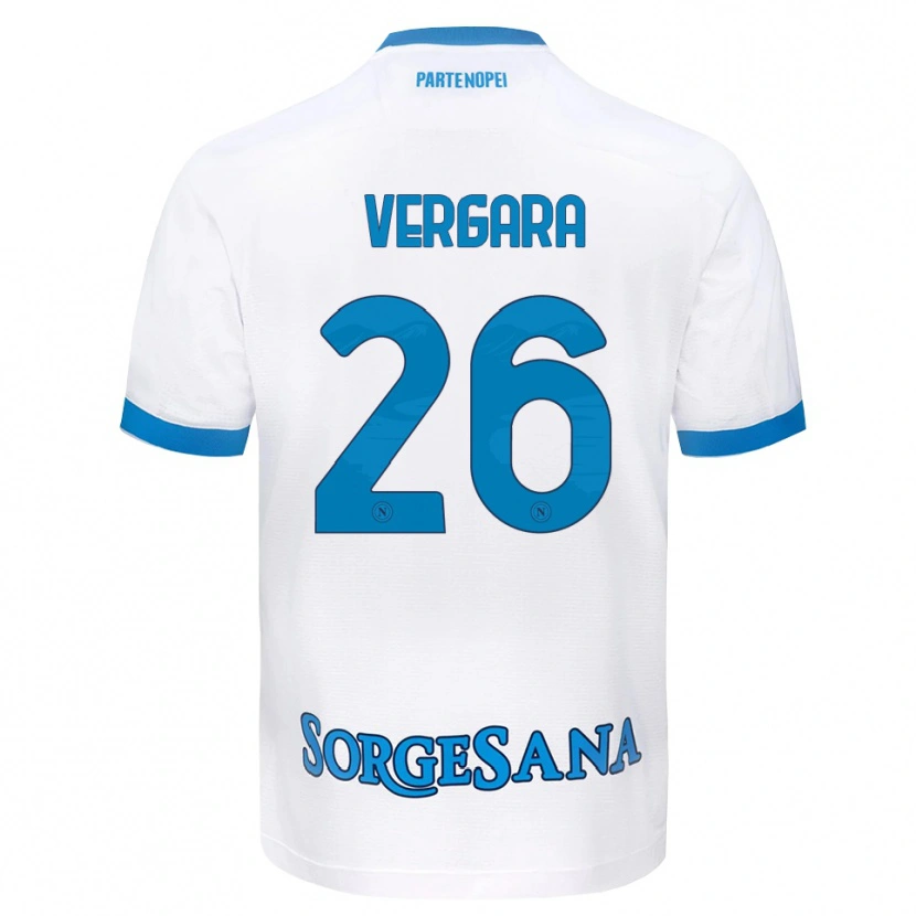 Danxen Criança Camisola Antonio Vergara #26 Azul Celeste Branco Alternativa 2026/27 Camisa Brasil