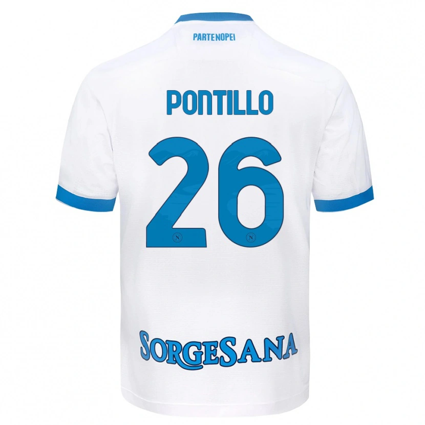 Danxen Criança Camisola Pasquale Pontillo #26 Azul Celeste Branco Alternativa 2026/27 Camisa Brasil