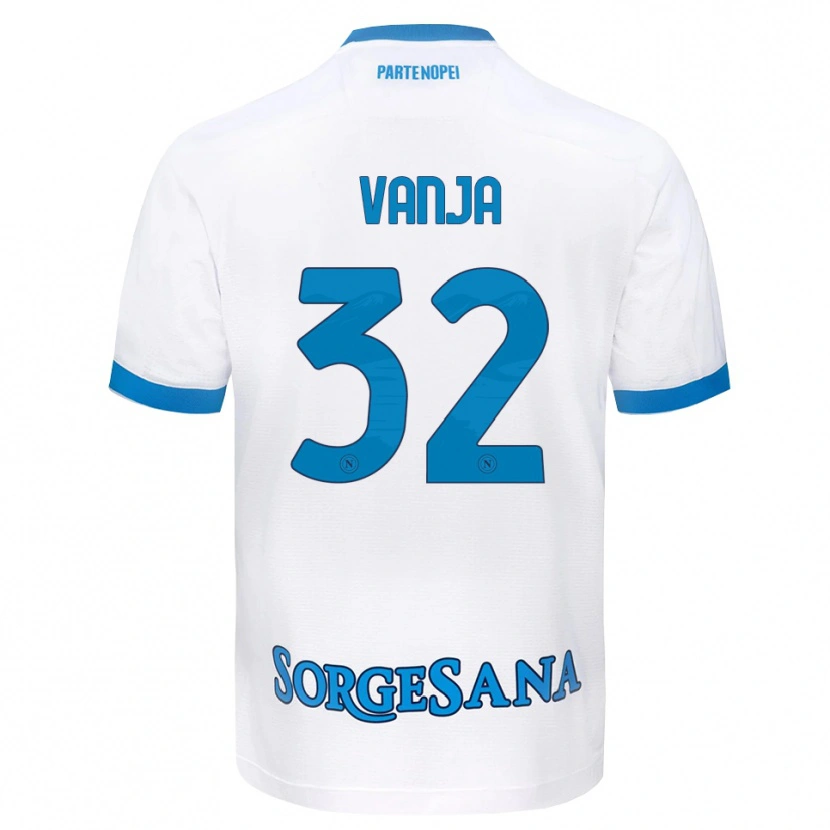 Danxen Criança Camisola Vanja Milinković-Savić #32 Azul Celeste Branco Alternativa 2026/27 Camisa Brasil