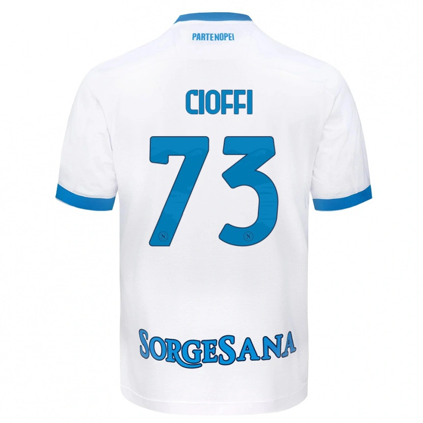 Danxen Criança Camisola Antonio Cioffi #73 Azul Celeste Branco Alternativa 2026/27 Camisa Brasil