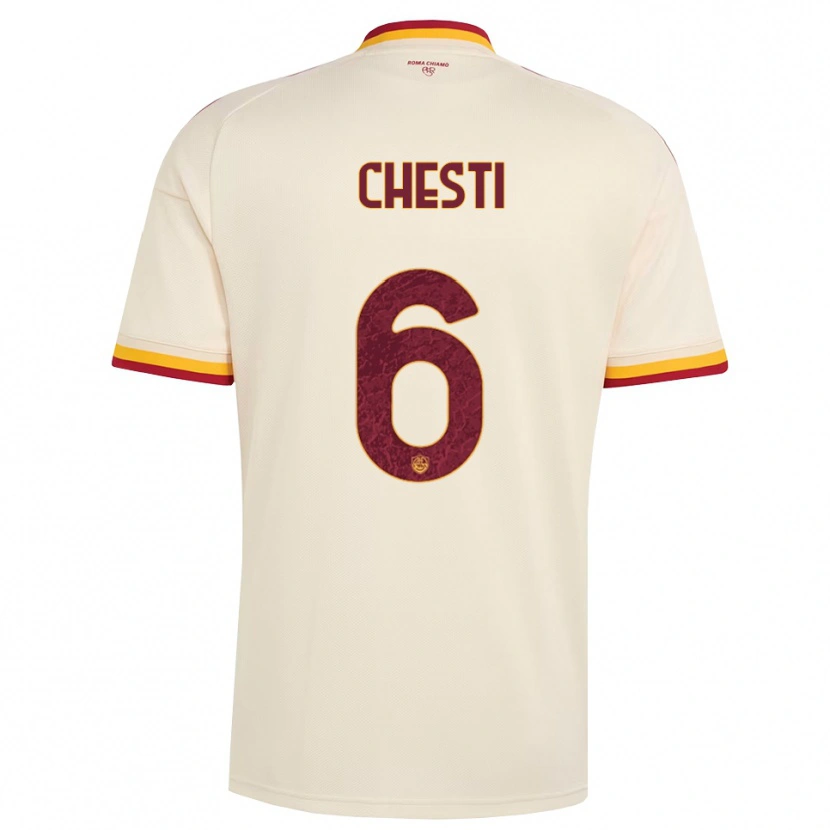 Danxen Criança Camisola Francesco Chesti #6 Champagne Vermelho Amarelo Alternativa 2026/27 Camisa Brasil