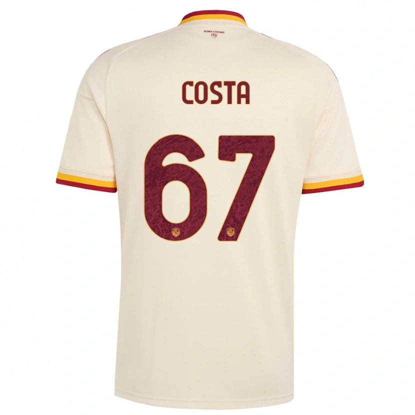 Danxen Criança Camisola João Costa #67 Champagne Vermelho Amarelo Alternativa 2026/27 Camisa Brasil